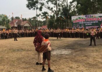 717 Penggalang Kwarran Depok Ikuti LT-II di Buper Huntap Gondang 2 Cangkringan Sleman