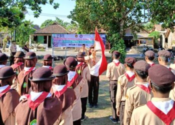 182 Pramuka MTs Negeri 1 Bantul Dilantik Menjadi Penggalang Ramu