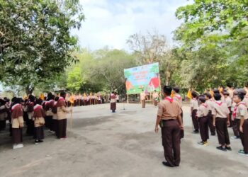 SDIT Al Khairaat Yogyakarta Gelar Kemah Ukhuwah dan Pelantikan Penggalang Ramu