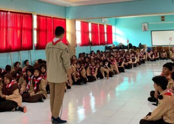 Ratusan Calon Penegak SMA Negeri 2 Ngaglik Antusias Mengikuti Materi Tentang Saka yang Ada di Sleman
