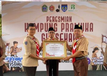 Ketua Kwarda DIY Resmikan Kampung Pramuka Girisekar, Gunungkidul