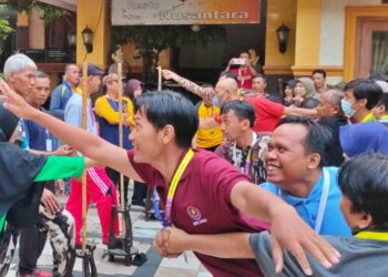 Serunya Peserta KPL Kwarda DIY Tahun 2023 Melakukan Permainan di Alam Terbuka