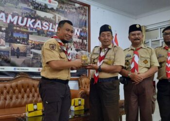 Kwarcab Sleman Terima Tim Studi Komparatif Pengelolaan Dewan Kerja dari Kwarcab Kukar