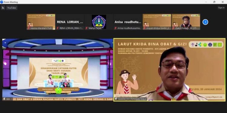 Latihan Rutin, Pramuka Poltekkes Kemenkes Yogyakarta Kenalkan Keadaan Gizi dan Penanggulangan Penyalahgunaan Narkoba