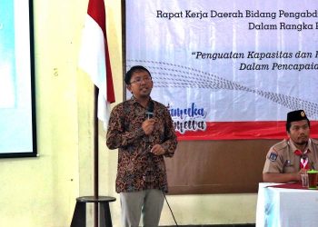Tiga Narasumber Sampaikan Paparan di Sidang Pleno I Raker Abdimas dan Pokja Kampung Pramuka Kwarda DIY