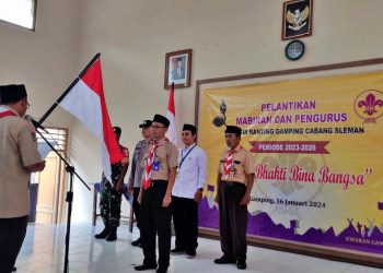 Jajaran Kepengurusan Kwartir Ranting Gamping Masa Bakti 2023-2026 Resmi Dilantik
