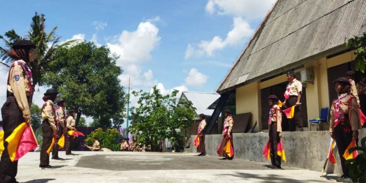 Puluhan Siaga dan Penggalang Kwarcab Bantul Ikuti Tahapan Penilaian Pramuka Garuda