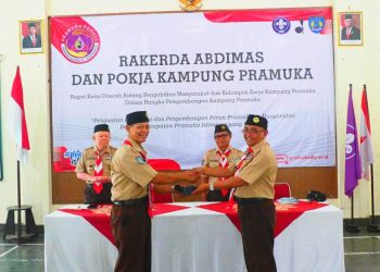 Rakerda Abdimas dan Pokja Kampung Pramuka Dimulai, Kegiatan Dibuka oleh Kak Edy Heri Suasana