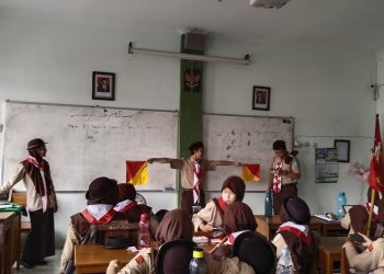 Upgrade Skill : Pramuka MAN 1 Yogyakarta Mengadakan Latihan Rutin Materi Komunikasi Lapangan