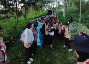 Pramuka Peduli Kwarcab Sleman Turut Serta dalam Upacara Labuhan Merapi
