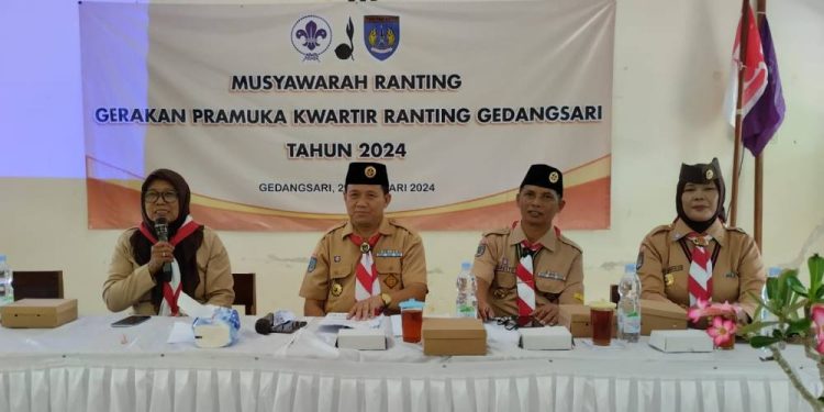 Buka Musyawarah Ranting Gedangsari, Ini Pesan Kak Sunata Mewakili Ketua Kwarcab Gunungkidul