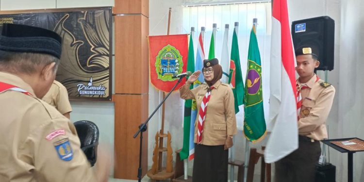 Ketua Kwarcab Gunungkidul Lantik Pengurus Organisasi Pendukung dan Badan Kelengkapan Masa Bakti 2023-2028