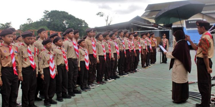 SMPIT Baitussalam Prambanan Selenggarakan Upacara Kenaikan Tingkat, Diikuti 35 Pramuka Penggalang