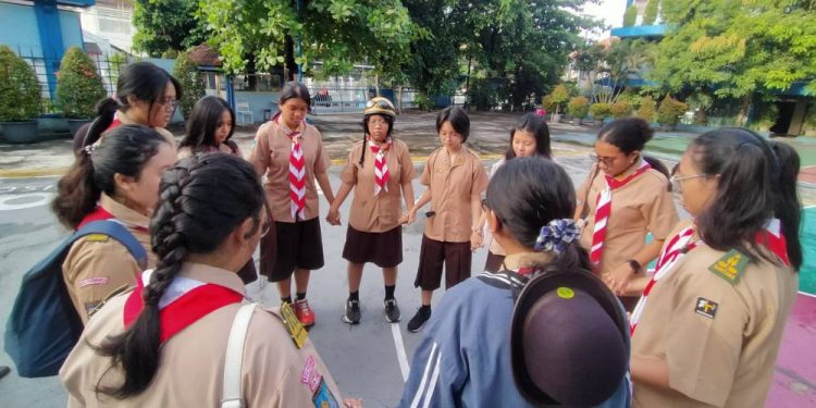 Pramuka SMA Stella Duce 1 Yogyakarta Ikuti Dianpinsa yang Diselenggarakan oleh TKK MPK Keuskupan Agung Semarang