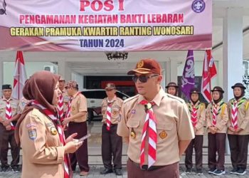 Kwarcab Gunungkidul Lakukan Monitoring Posko Karya Bakti Lebaran 2024 di Kapanewon Wonosari