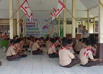 PusbangJusinfo Kwarda DIY Sampaikan Materi Reportase kepada Petugas Karya Bakti Lebaran 2024 Kwarcab Gunungkidul