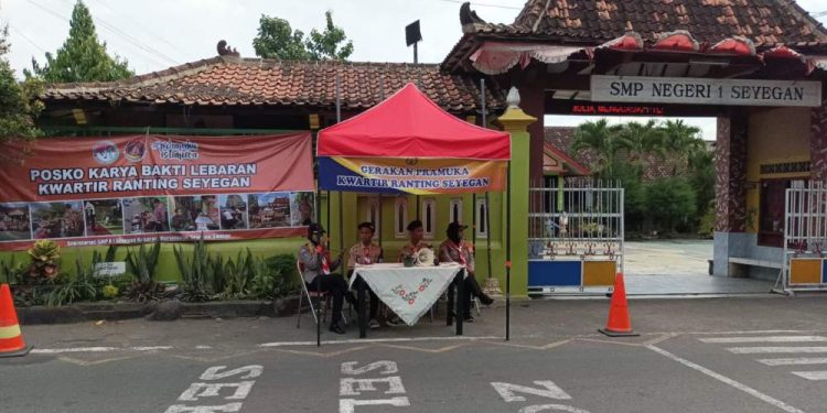 Kwarran Seyegan Buka Posko Karya Bakti Lebaran 2024