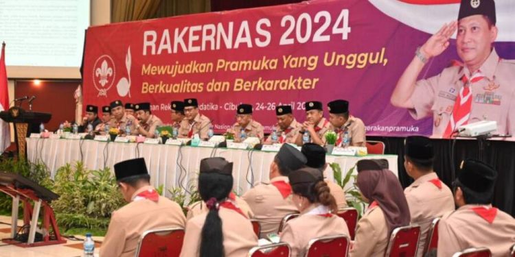 Rakernas 2024, Ketua Kwarnas Sampaikan 3 Hal Pokok yang Menjadi Acuan dalam Mewujudkan Visi Indonesia Emas 2045