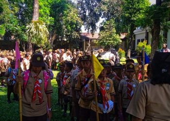 SD Kanisius Beji Playen Ikuti Pesta Siaga di Sleman