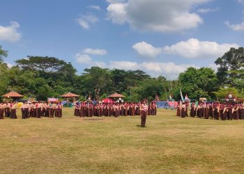 Pramuka SMP Negeri 9 Yogyakarta Selenggarakan Perkemahan di Kawasan Wisata Candi Banyunibo