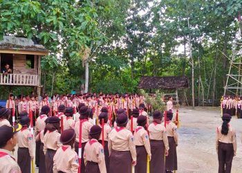 Gugusdepan Pangkalan SMPN 1 Ponjong Gelar Jambore, Media Pendidikan Karakter dan Menguatkan Kebersamaan