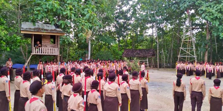 Gugusdepan Pangkalan SMPN 1 Ponjong Gelar Jambore, Media Pendidikan Karakter dan Menguatkan Kebersamaan