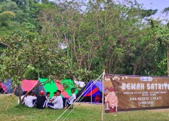 Pramuka SMA Negeri 1 Mlati Gelar Kemah Bertajuk Satriya di Buper Giri Katon