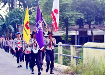 58 Anggota Saka Bhayangkara Seyegan Ikuti Penempuhan Wings Pengembara Sambil Belajar Sejarah