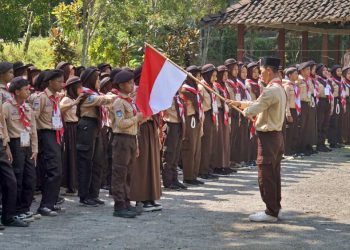 Pramuka SMP Negeri 2 Moyudan Sleman Gelar Perata 2024 di Buper Dewi Tinalah