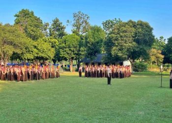Ratusan Pramuka MTsN 6 Bantul Ikuti Pertasigalang XXVII Tahun 2024 di Kompleks Candi Prambanan