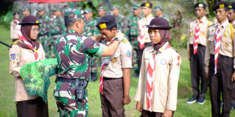 Selama Dua Hari, Puluhan Anggota Baru Saka Wira Kartika Sleman Ikuti Diksar di Desa Wisata Kembangarum