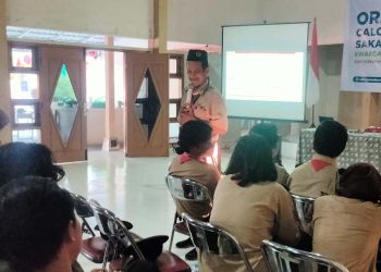 Kak Suraji Widarta Jelaskan SKU SKK Penegak-Pandega pada Orientasi Calon Anggota Saka Wirausaha Kota Yogyakarta