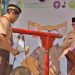 Pemukulan Gong Tandai Pembukaan Kemah Bakti Kesehatan XII Tahun 2024 Poltekkes Kemenkes Yogyakarta