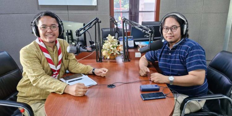 Dua Andalan Humastika Bagikan Informasi Penyelenggaraan Festival Pramuka Jogja di RRI Pro 4 Yogyakarta