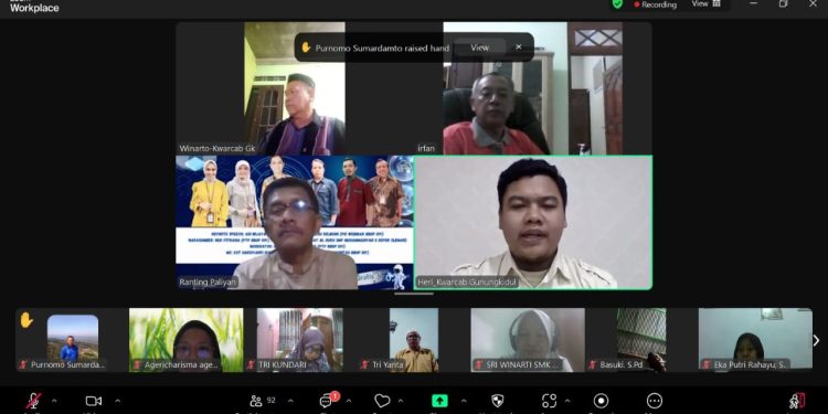 Siapkan Proker, Kwarcab Gunungkidul Selenggarakan Rapat Virtual dengan Kwarran
