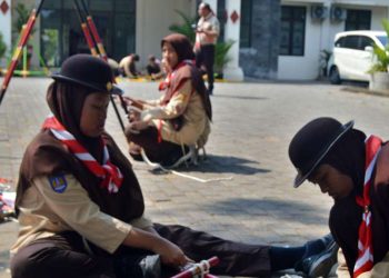 Lomba Krearivitas Pioneering Semarakkan Kegiatan Festival Pramuka Jogja 2024 di Buper Babarsari
