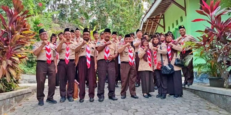 Kunjungan Silaturahmi Kwarda DIY ke Kwarcab Kulon Progo, Disambut di Kampung Pramuka Sokorojo