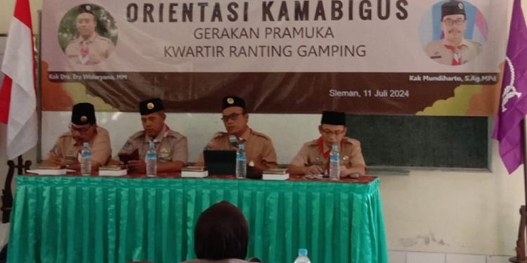 Kwartir Ranting Gamping Gelar Orientasi Kamabigus Tahun 2024