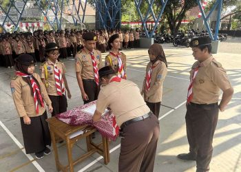 SMA Negeri 9 Yogyakarta Gelar Upacara Serah Terima Jabatan Dewan Ambalan Masa Bakti 2024-2025