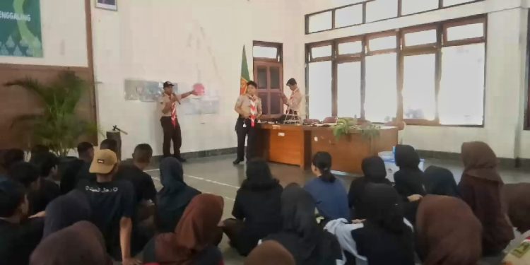 Saka Wira Kartika Kodim 0732/Sleman Mengisi Materi di Raimuna Ranting Depok