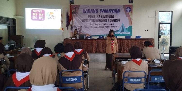 Kwarran Rongkop Gelar Karang Pamitran Tingkat Ranting: Tingkatkan Kualitas Pembinaan Pramuka di Gugusdepan