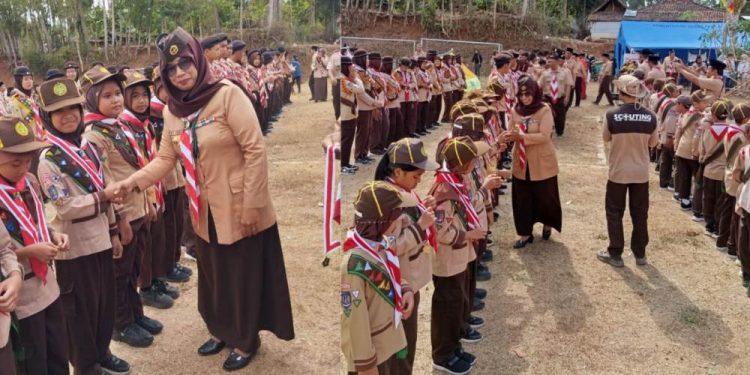 77 Anggota Muda Kwarcab Gunugkidul Menerima Tanda Pramuka Garuda, Diharapkan Menjadi Teladan Kebaikan