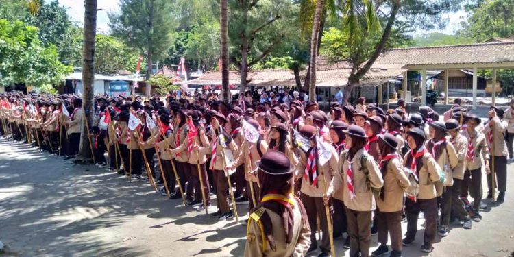 Pramuka SMKN 2 Godean Syukuri Ciptaan Tuhan Melalui Jelajah Alam di Pantai Kukup hingga Sepanjang
