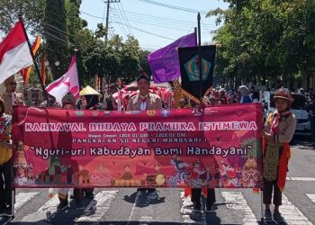 Karnaval Budaya Pramuka Istimewa SDN Wonosari I: Nguri-Uri Kabudayan Bumi Handayani