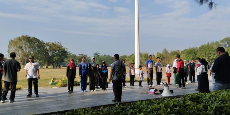 Petugas Apel Besar Hari Pramuka ke-63 Kwarda DIY Melakukan Persiapan dan Latihan Khusus