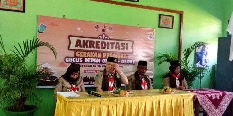 Kwarda DIY Melaksanakan Monitoring dan Evaluasi Visitasi Akreditasi Gugusdepan di SDN 1 Bantul