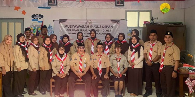 Bertepatan dengan Hari Pramuka ke-63, SD Negeri Nogotirto Selenggarakan Musyawarah Gugusdepan