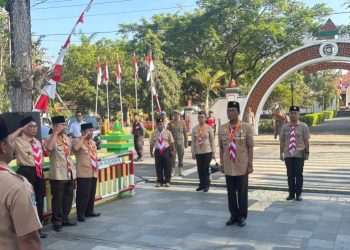 Puncak Peringatan 63 Tahun Gerakan Pramuka, Kamabida DIY Menjadi Pembina Apel Besar di Alun-Alun Wates