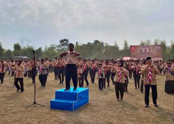 Apel Besar Hari Pramuka ke-63 Kwarcab Sleman Diakhiri dengan Flashmob Senam Pramuka Istimewa