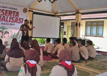 Puluhan Pramuka Penegak dari Beberapa Pangkalan di Kwarran Seyegan Ikuti Sosialisasi Saka Taruna Bumi